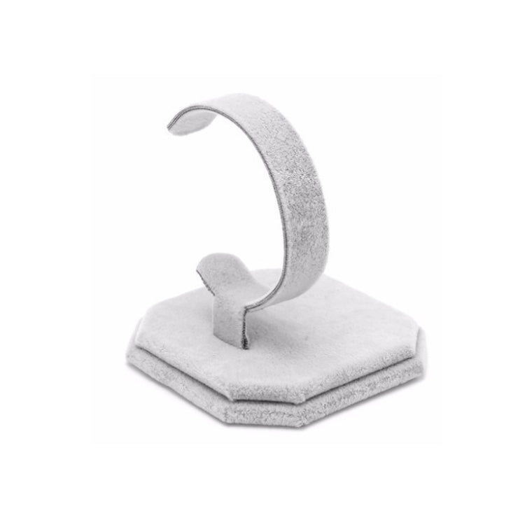 3 PCS Suede C-Shaped Retractable Single Watch Holder