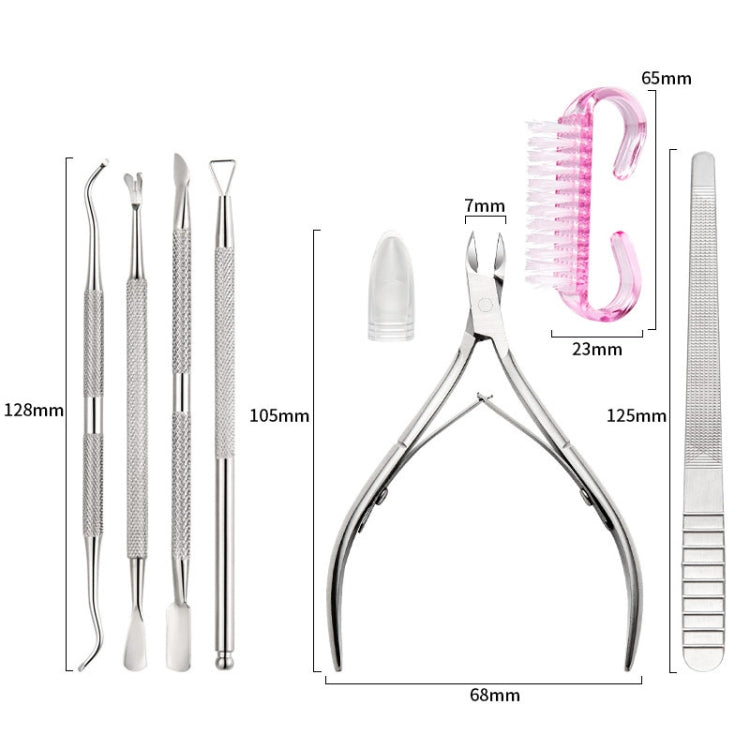 2 PCS Stainless Steel Double Head Dead Skin Scissors Set, Specification: Set F