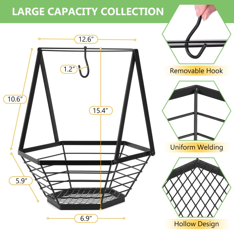 HP210924 Simple Wrought Iron Fruit Basket