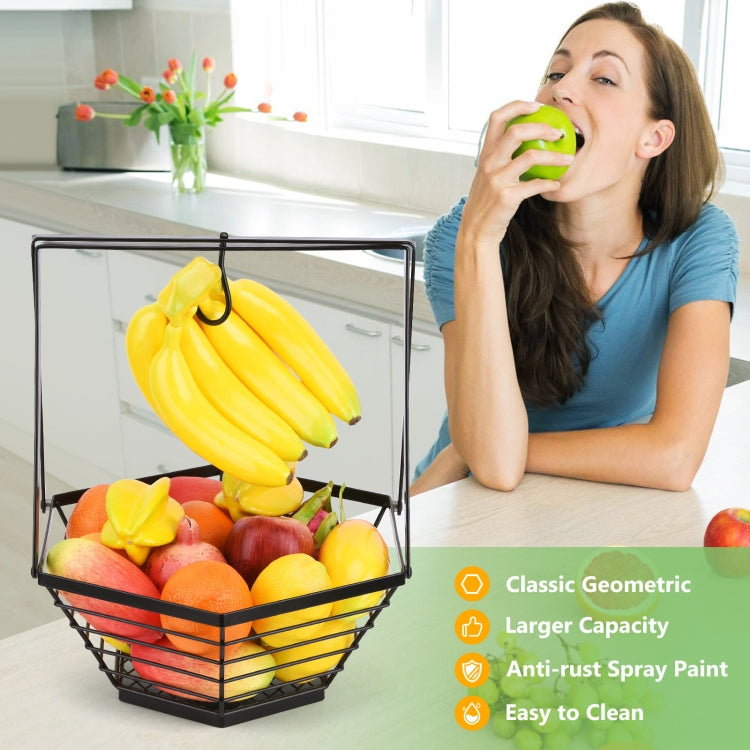 HP210924 Simple Wrought Iron Fruit Basket