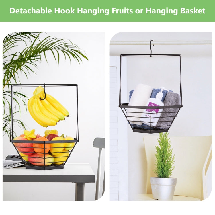 HP210924 Simple Wrought Iron Fruit Basket