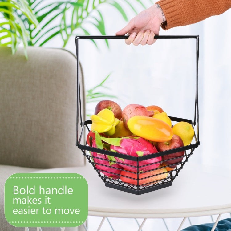 HP210924 Simple Wrought Iron Fruit Basket