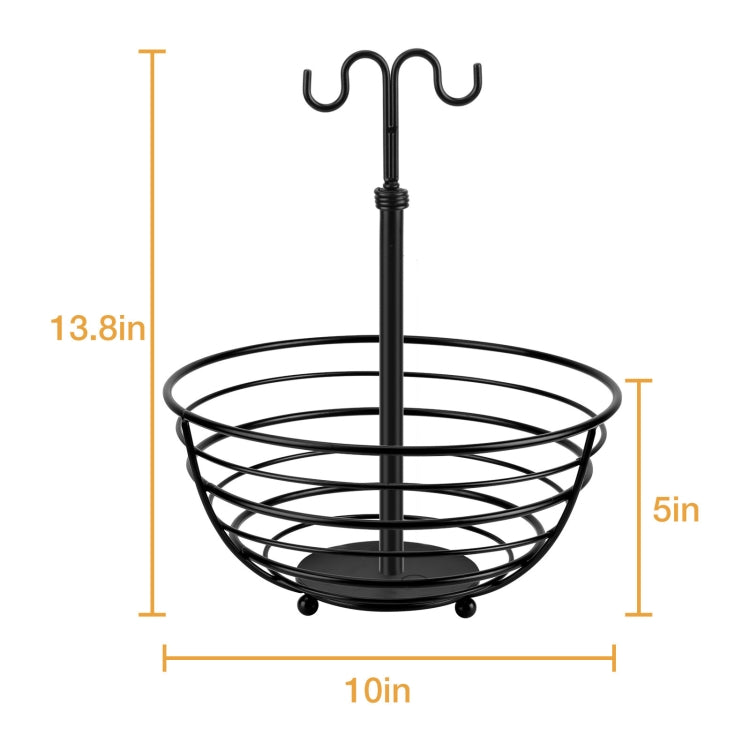 HP210921 Kitchen Wrought Iron Fruit Hanging Basket(Ring Type)