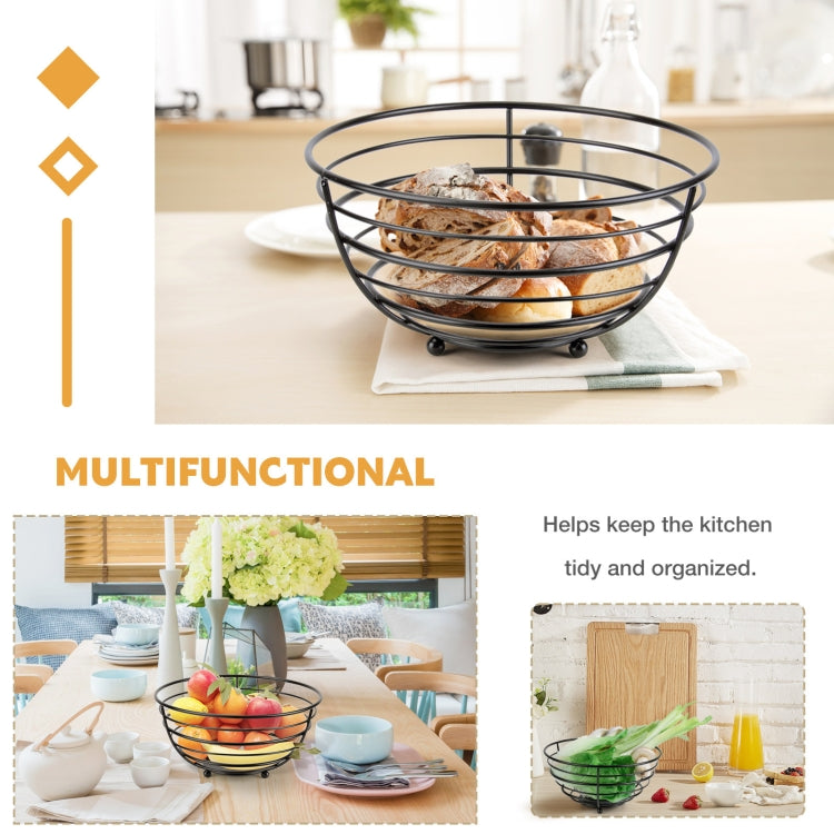 HP210921 Kitchen Wrought Iron Fruit Hanging Basket(Ring Type)
