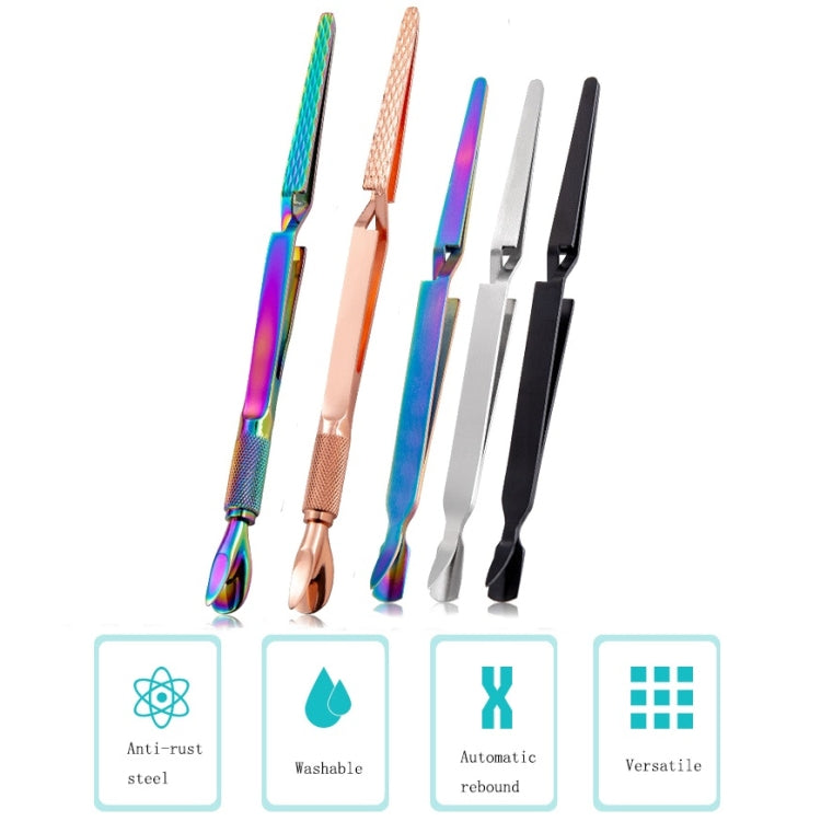 2 PCS X-Shaped Stainless Steel Shaping Clip Nail Art Tools, Specification type: Gradient