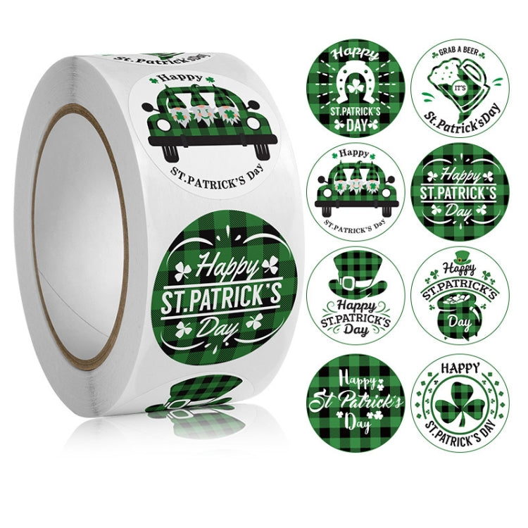 10 PCS Four Leaf Clover Festival Adhesive Decorative Stickers