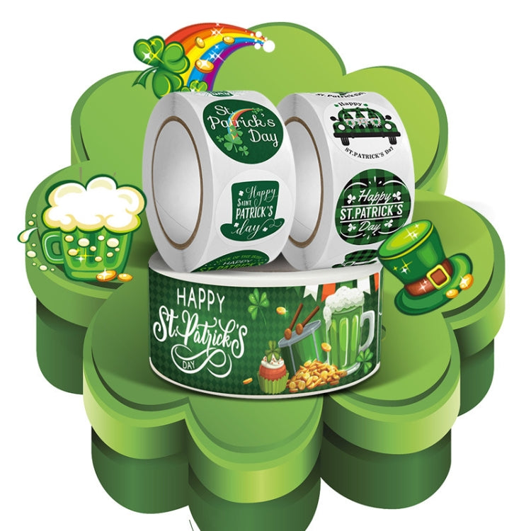 10 PCS Four Leaf Clover Festival Adhesive Decorative Stickers