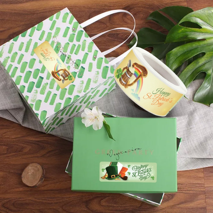 10 PCS Four Leaf Clover Festival Adhesive Decorative Stickers