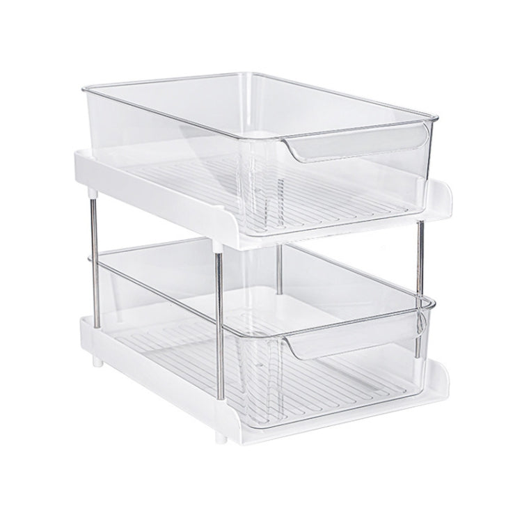 Washbasin Skin Care Products Transparent Storage Rack, Spec: Double Layers