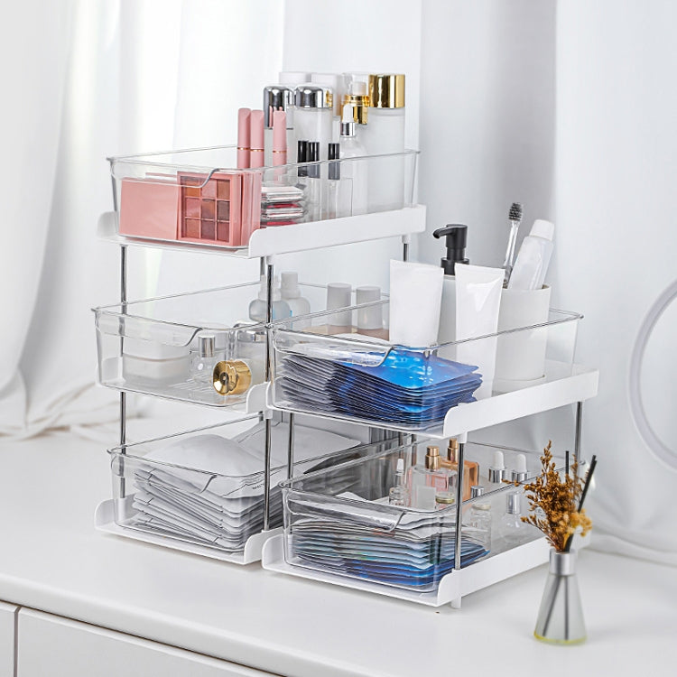 Washbasin Skin Care Products Transparent Storage Rack, Spec: Three Layers