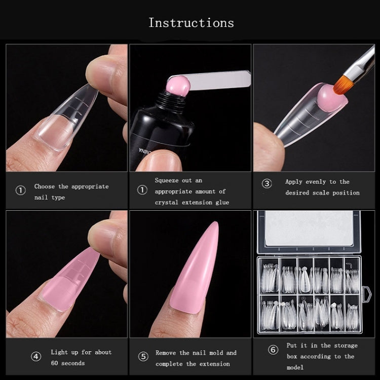3 PCS Manicure Nail Plate Extended Nail Mold