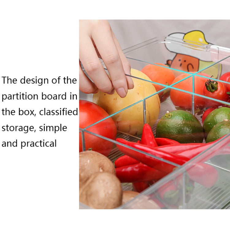 Fruit and Vegetable Refrigerator Crisper with Lid, Specification: TY-9079