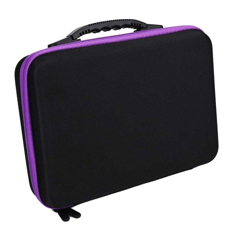 Diamond Painting Sub-Bottling Storage Bag Embroidery Nail Box, Style: 30 Grid Bottle (Purple)