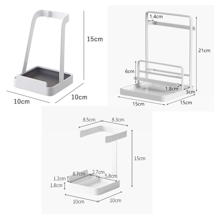 HP201103 Kitchen Tool Storage Rack with Water Tray, Spec: B Type (Black)