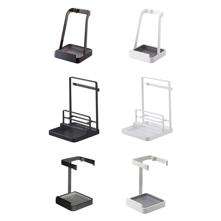 HP201103 Kitchen Tool Storage Rack with Water Tray, Spec: C Type (White)