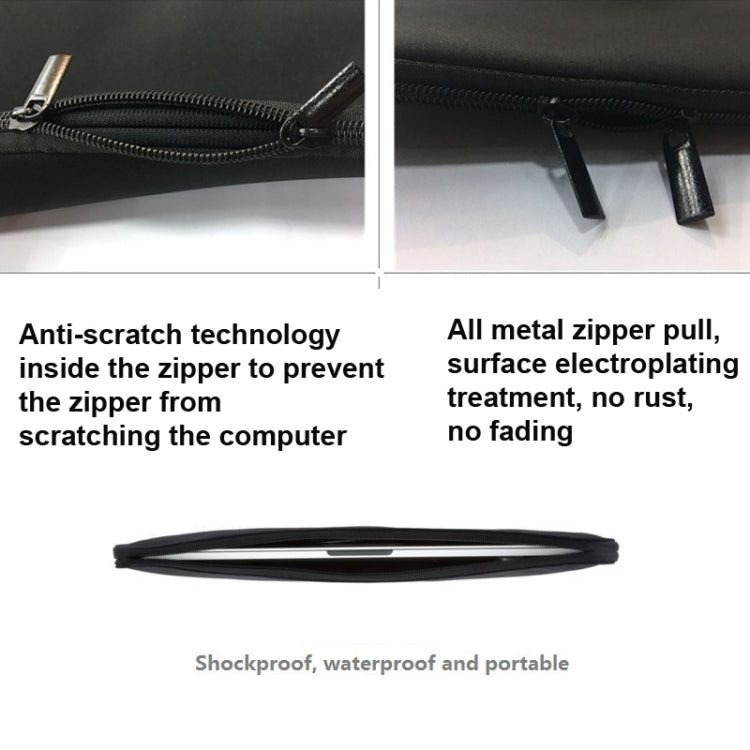 Without  Elastic Band Diving Material Laptop Sleeve Computer Case, Size: 12 Inches