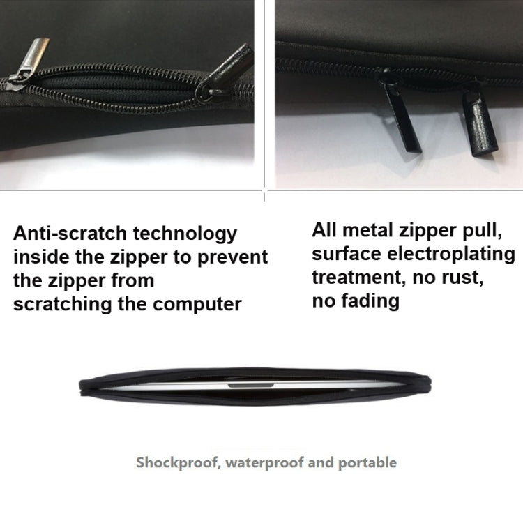 Without  Elastic Band Diving Material Laptop Sleeve Computer Case, Size: 14 Inch