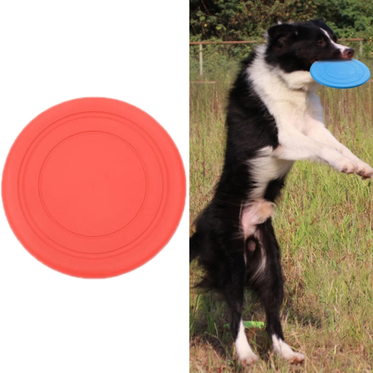 8 PCS Silicone Pet Bite Resistant Soft Flying Plate Dog Training Toy