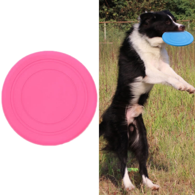 8 PCS Silicone Pet Bite Resistant Soft Flying Plate Dog Training Toy