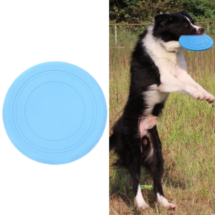 8 PCS Silicone Pet Bite Resistant Soft Flying Plate Dog Training Toy