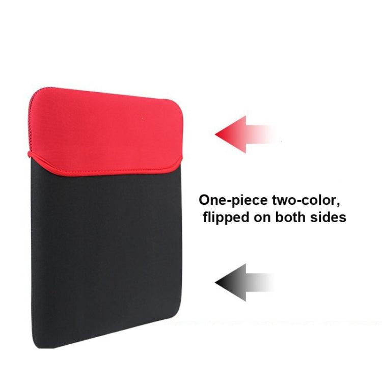 2 PCS Diving Material Double-sided Usable Laptop Liner Bag, Size: 9.7 Inch(Black Outside and Red Inside)