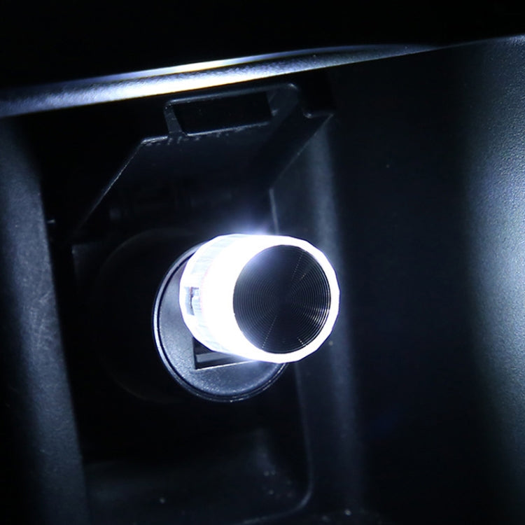 10 PCS Car Decorative USB Universal LED Atmosphere Lamp, Colour: White