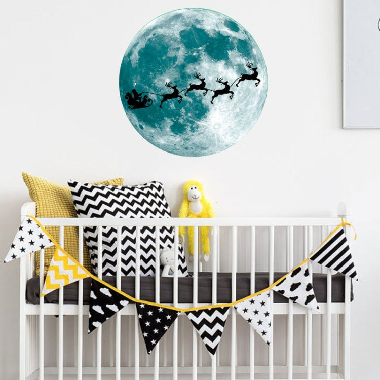 30cm Luminous Moon Wall Sticker Fluorescent Mural