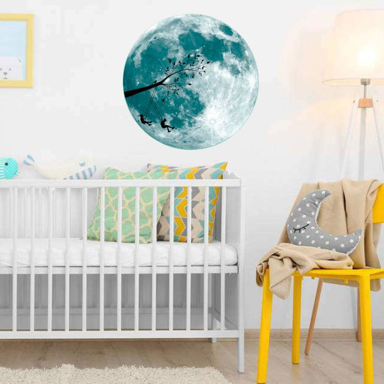 30cm Luminous Moon Wall Sticker Fluorescent Mural