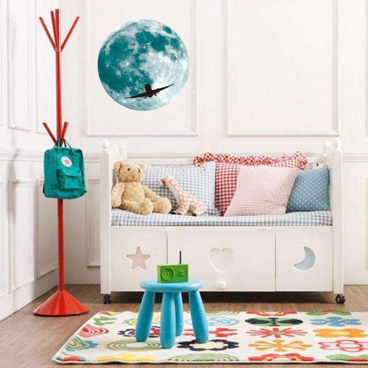 30cm Luminous Moon Wall Sticker Fluorescent Mural