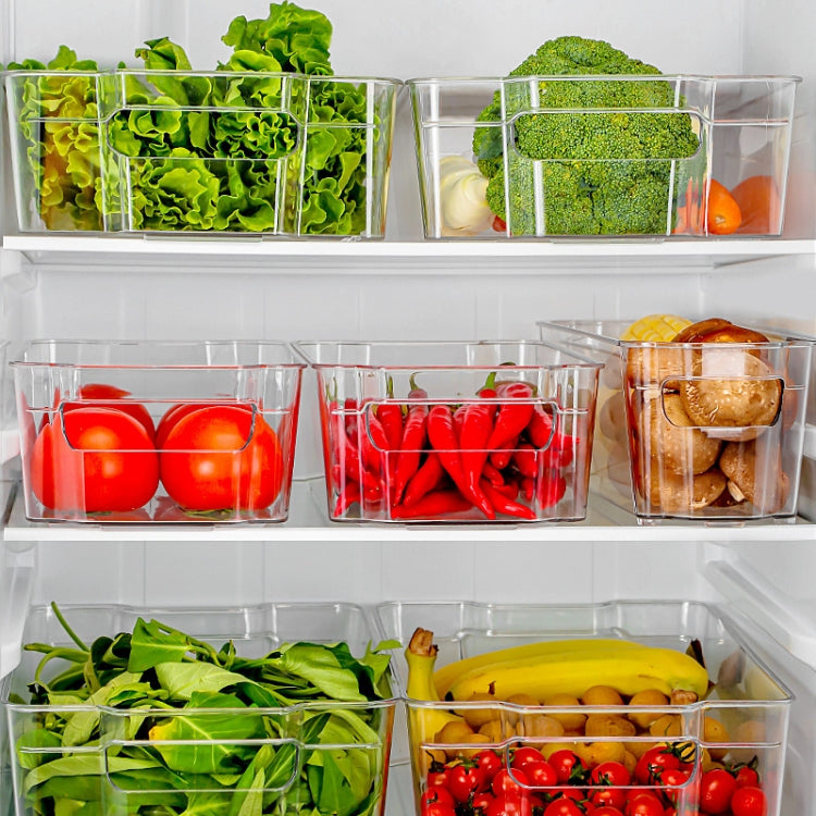 Portable Food Fruit and Vegetable Transparent Refrigerator Storage Box, Specification: TY0640