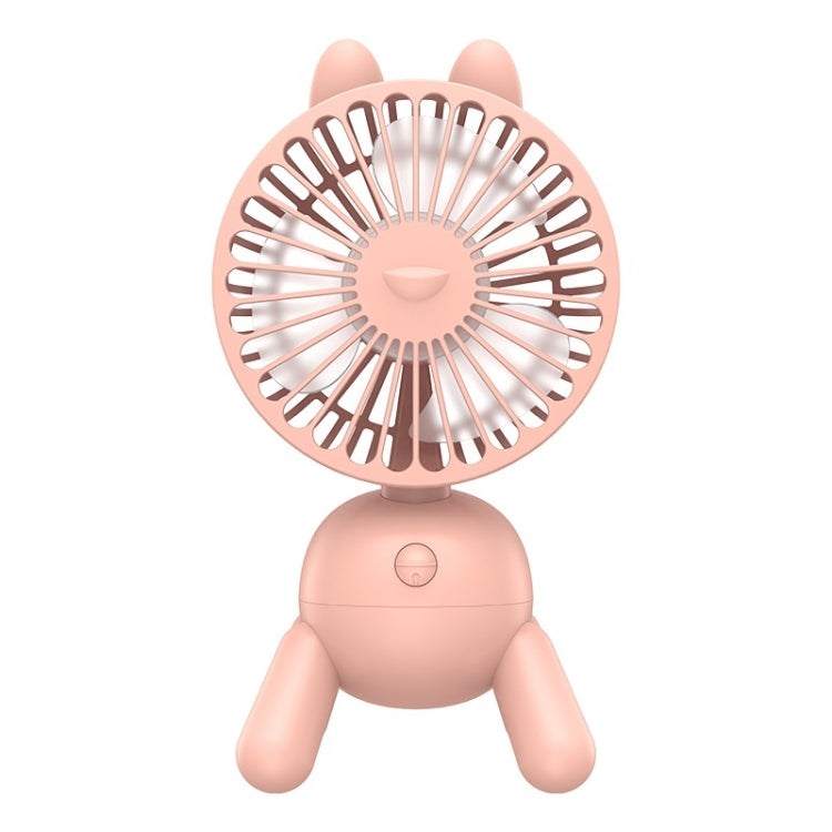Cute Puppy Shaped USB Charging Fan(Pink)
