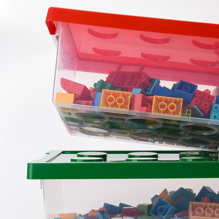 Children Building Blocks Toy Storage Box Transparent Storage Box With Lid