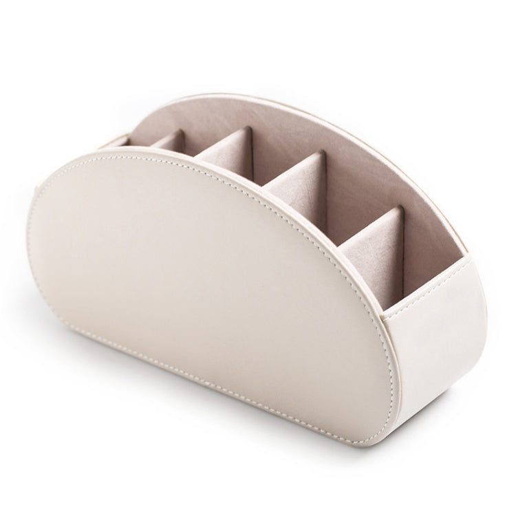 Home Leather Cosmetics Remote Control Storage Box