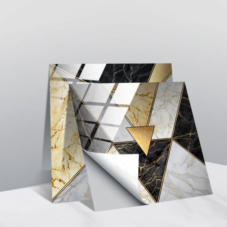 20 PCS 20cm PVC Crystal Covered Film Geometric Pattern Tile Wall Sticker