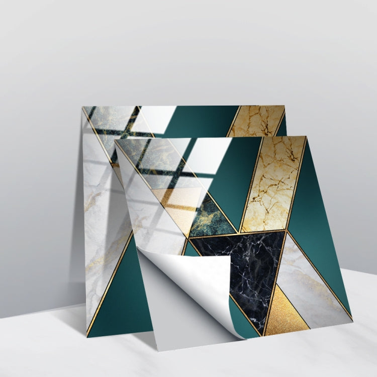20 PCS 20cm PVC Crystal Covered Film Geometric Pattern Tile Wall Sticker