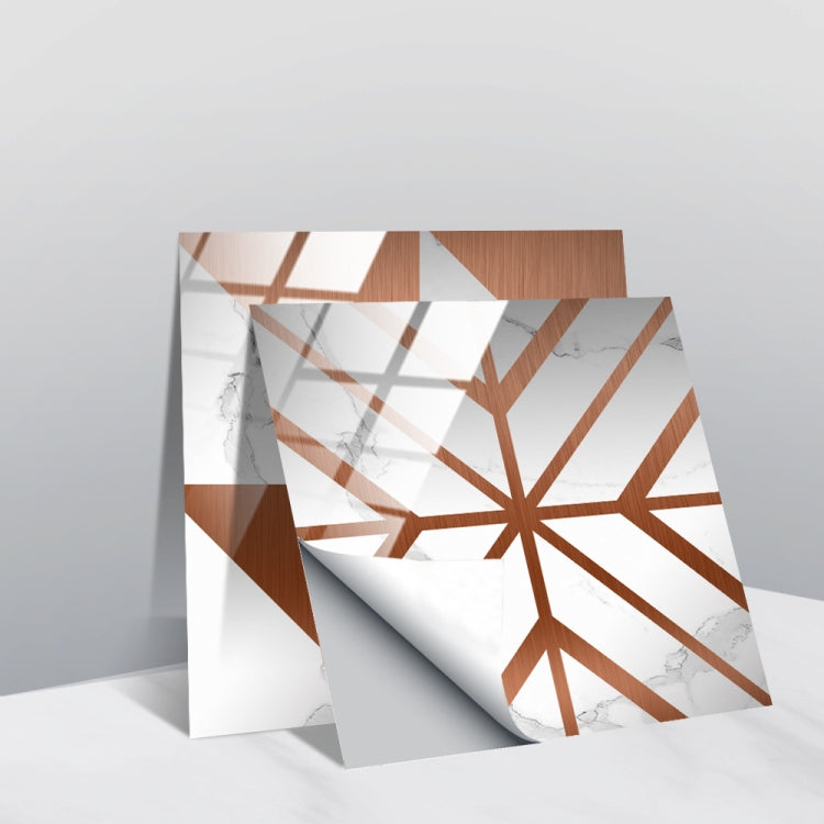 20 PCS 20cm PVC Crystal Covered Film Geometric Pattern Tile Wall Sticker