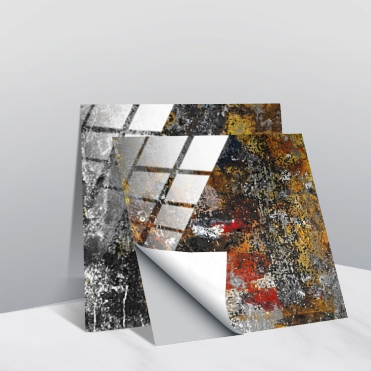20 PCS 20cm PVC Crystal Covered Film Geometric Pattern Tile Wall Sticker