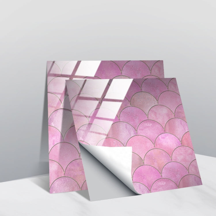 20 PCS 20cm PVC Crystal Covered Film Geometric Pattern Tile Wall Sticker