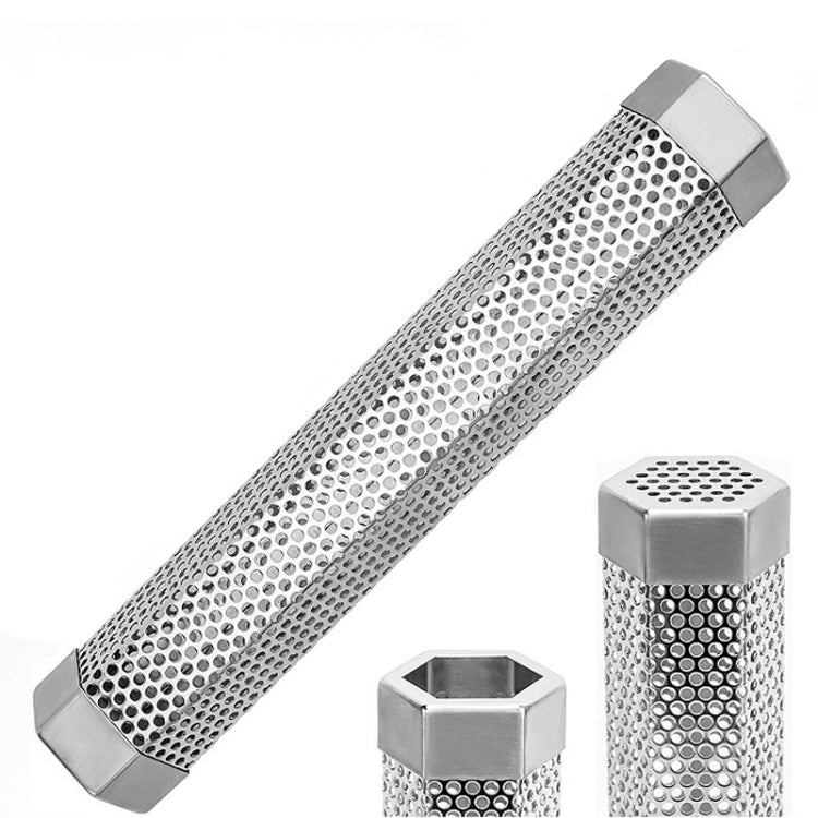 12 Inch Stainless Steel 304 Smoked Tube BBQ Box Outdoor Cold Smoke Box,Style: Only Tube