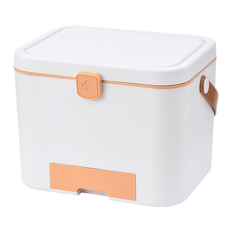 Portable Layered Compartment Medicine Box With Lock