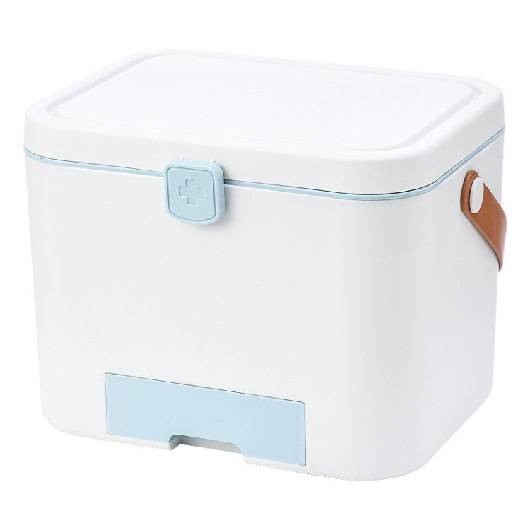 Portable Layered Compartment Medicine Box With Lock