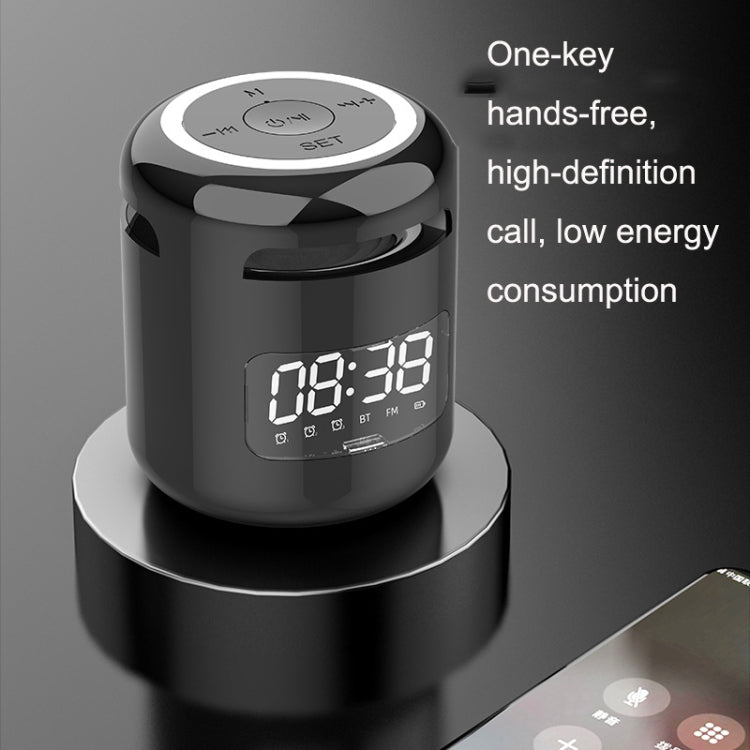 JM01 Mini Card Outdoor Portable Wireless Bluetooth Speaker Clock