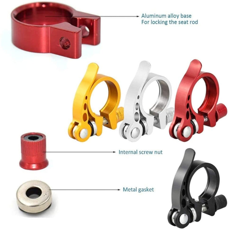5 PCS Bicycle Accessories Quick Release Clip Road Bike Seatpost Clamp, Size: 34.9mm