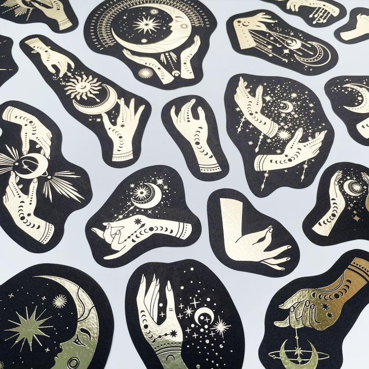 2 Packs 5655 Cold Hot Hand Account Decorative Stickers