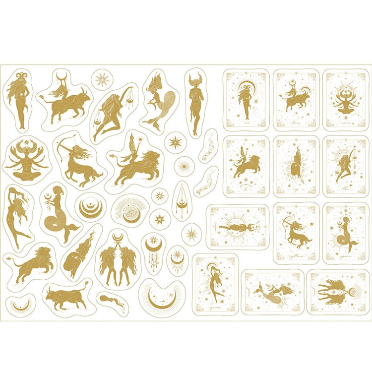 2 Packs 5655 Cold Hot Hand Account Decorative Stickers
