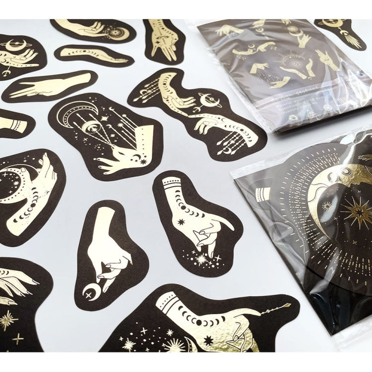 2 Packs 5655 Cold Hot Hand Account Decorative Stickers