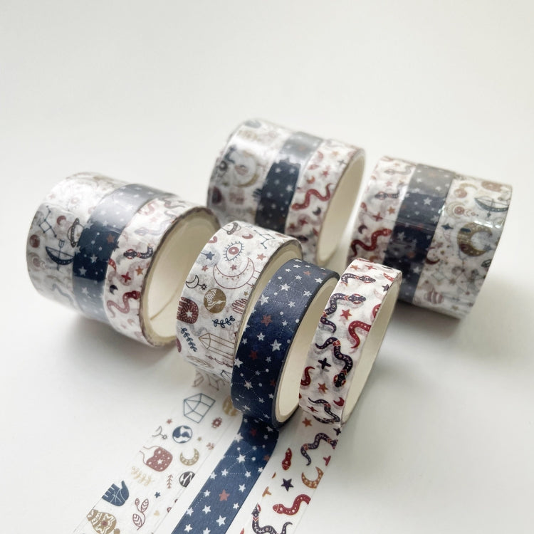 3 Sets/9 Rolls 4585 3m Paper Bronzing Hand Account Tape Set