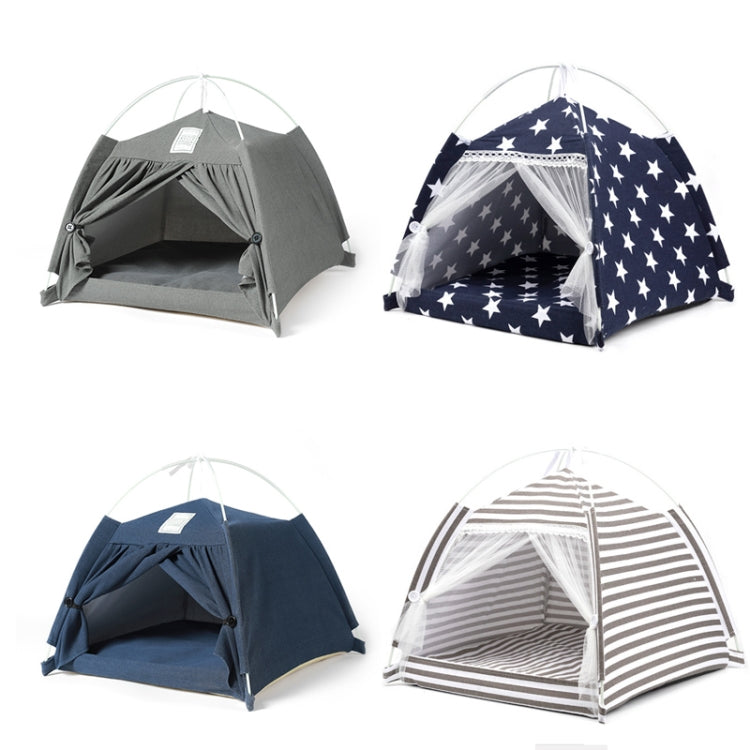 Four Seasons Cat and Dog Litter Detachable Cotton and Linen Tent Litter