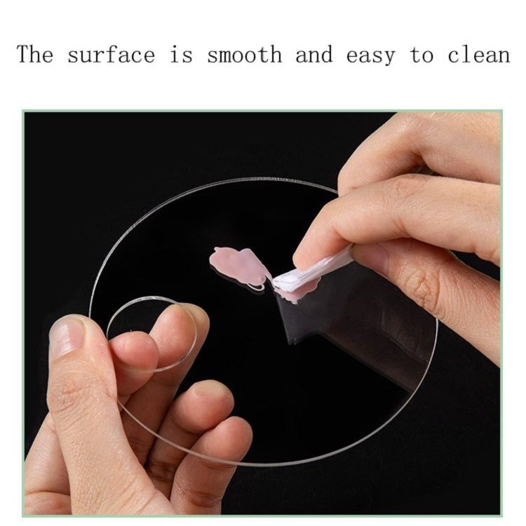 5 PCS Acrylic Makeups Manicure Transparent Palette With Color Stick, Specification: Elliptical Plate+Stick