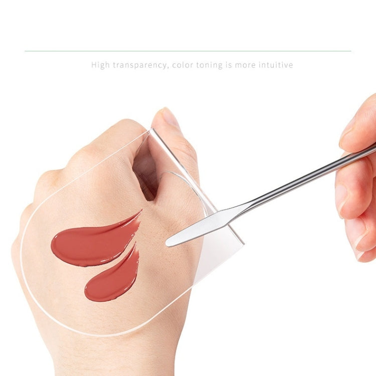 5 PCS Acrylic Makeups Manicure Transparent Palette With Color Stick, Specification: Square Plate+Stick